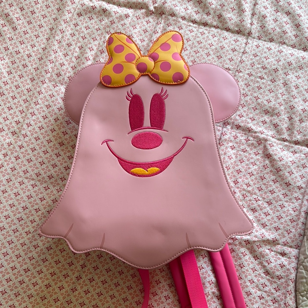 Loungefly Glow in the dark Ghost Minnie backpack